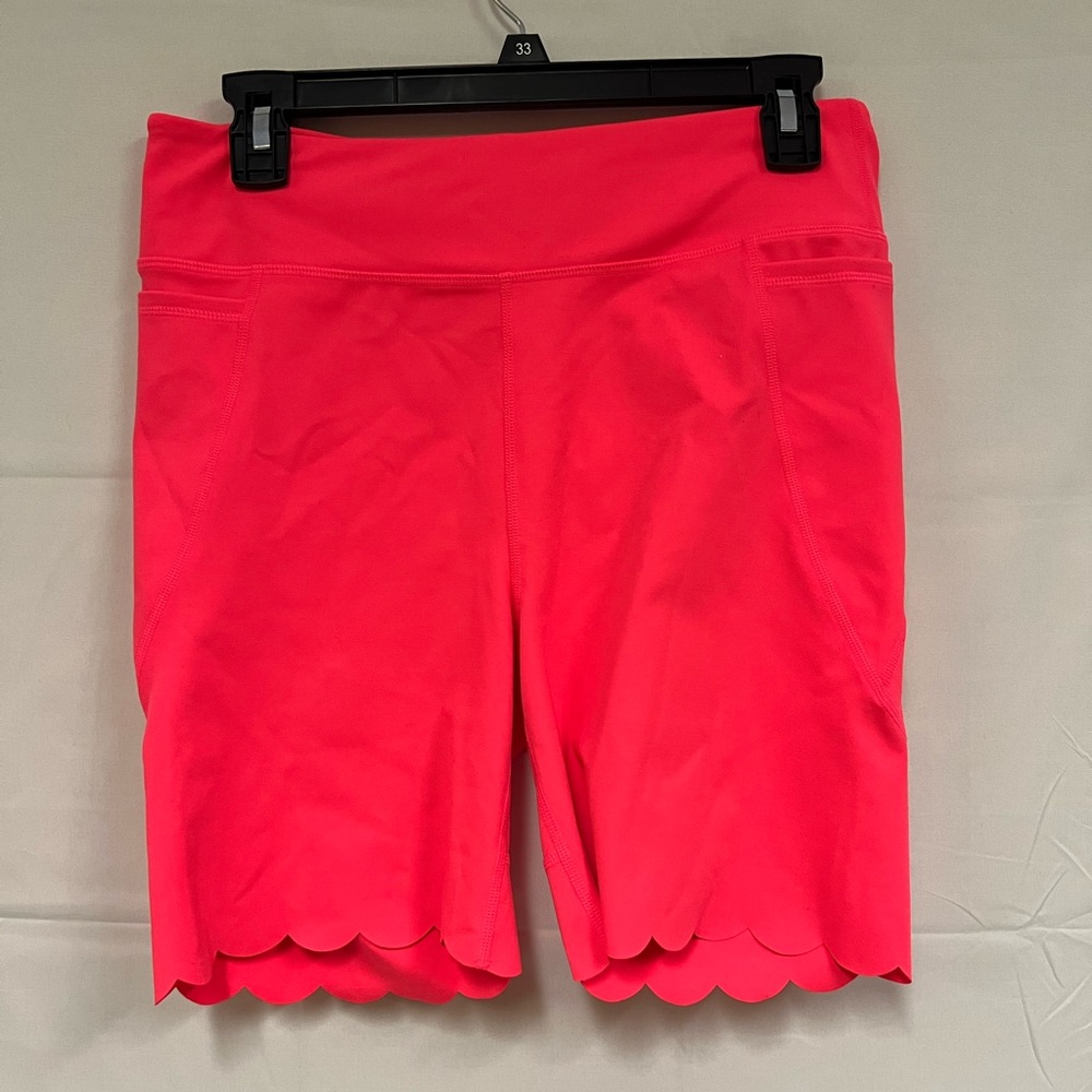 Lilly Pulitzer Bright Pink Scallop Hem Bike Shorts